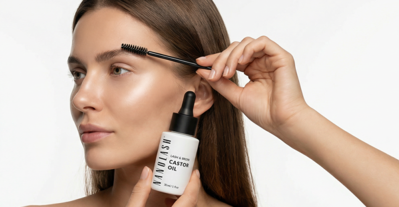 olej rycynowy na brwi i rzesy nanolash